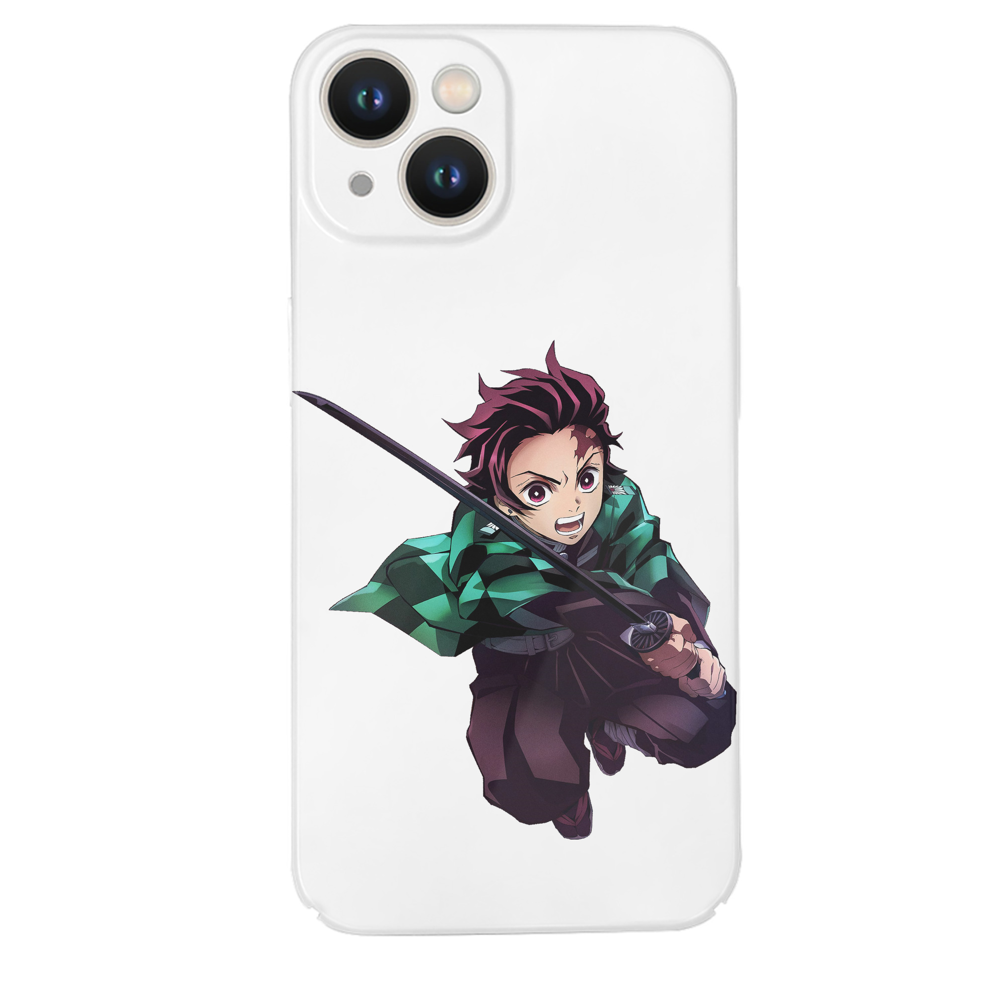 （画像用） 鬼滅の刃 竈門 炭治郎／かまど たんじろう Kamado Tanjirou 【iPhone 14シリーズ対応】ハードケース